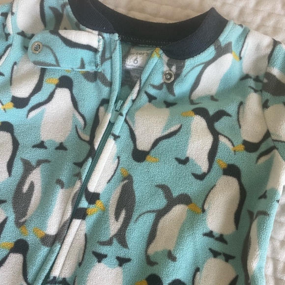 BABY BOY SIZE 6 MONTHS FALL/WINTER FOOTIE PJ BUNDLE - Picture 9 of 9